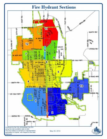 Fire hydrant flushing program